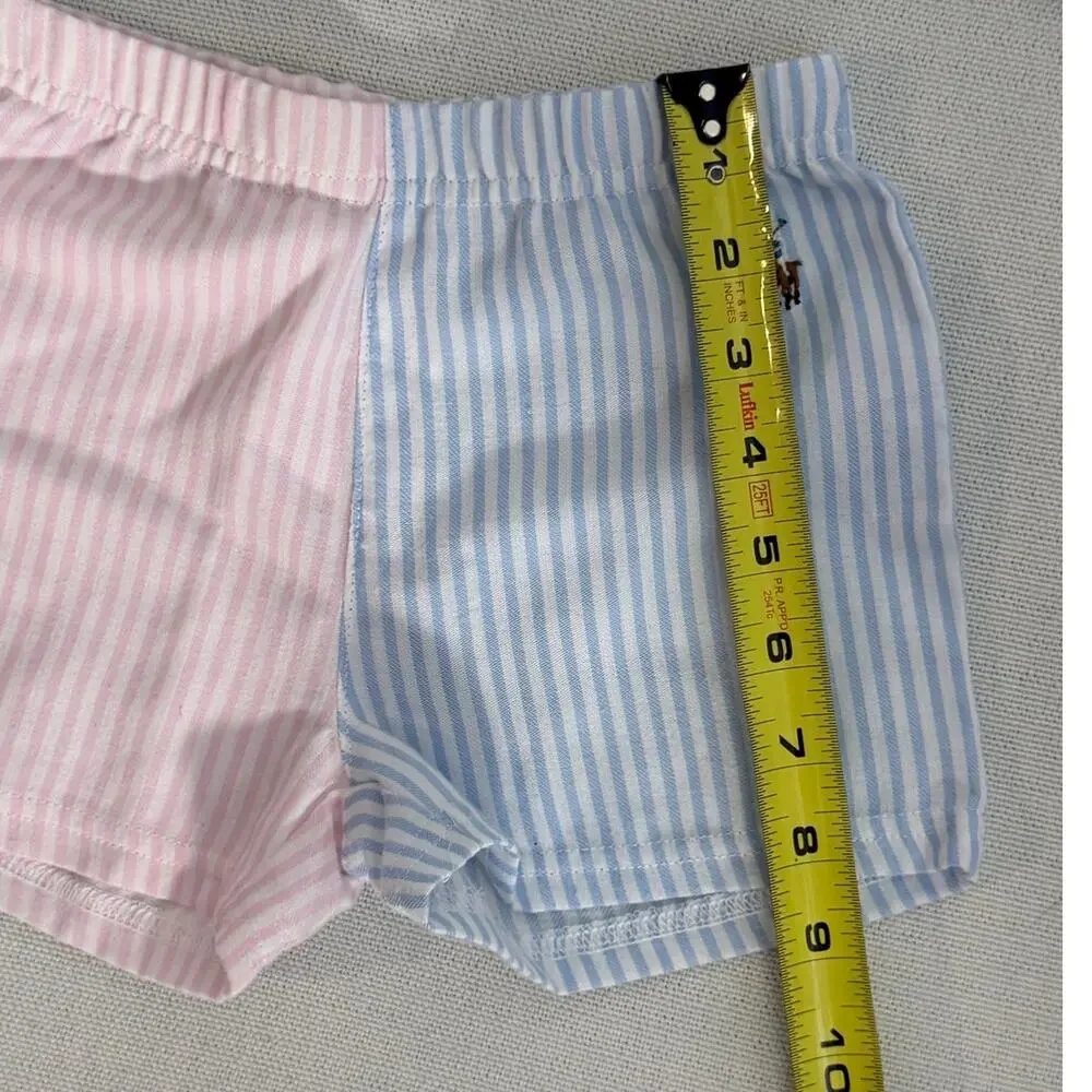 Ralph Lauren Twill Fun Color block Sleep Set size 3-4